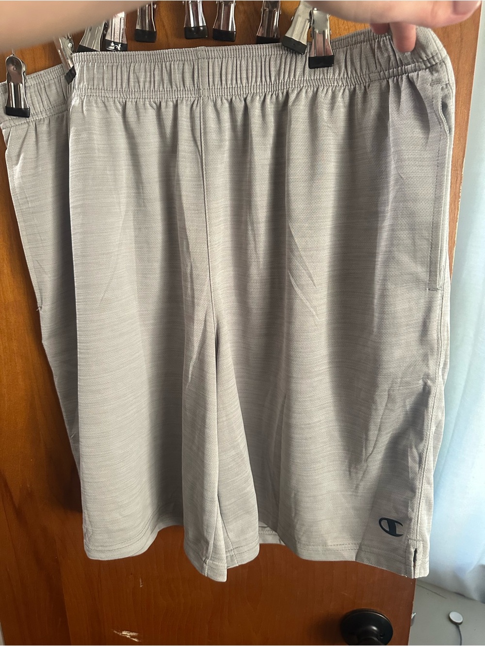Champion Men’s Light Gray Performance Athletic Shorts